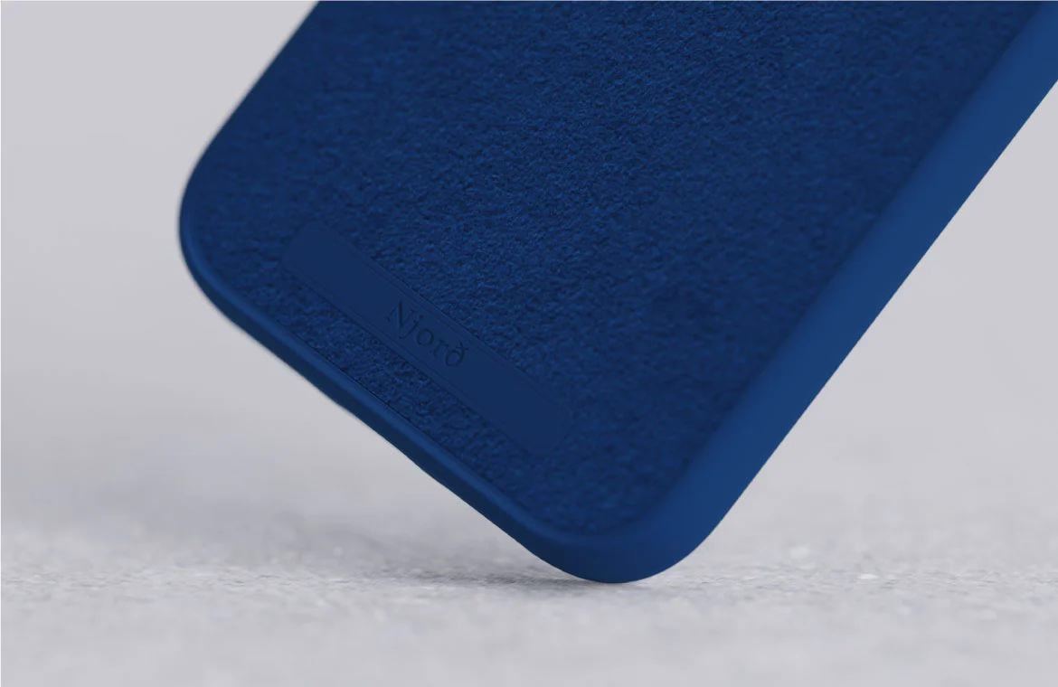 Чохол-накладка Njord Suede MagSafe Case Blue для iPhone 15 Pro Max - 2